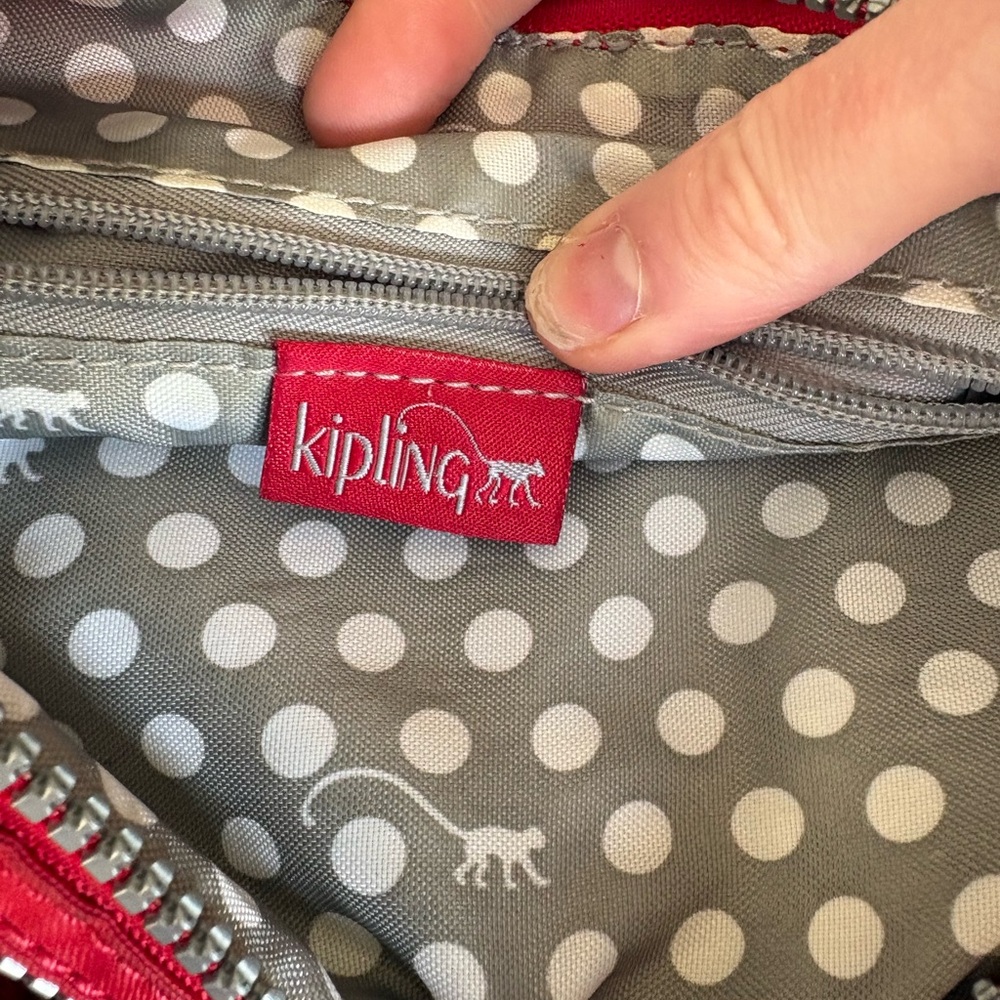 Kipling Alvar Red Bag - Picture 4 of 5